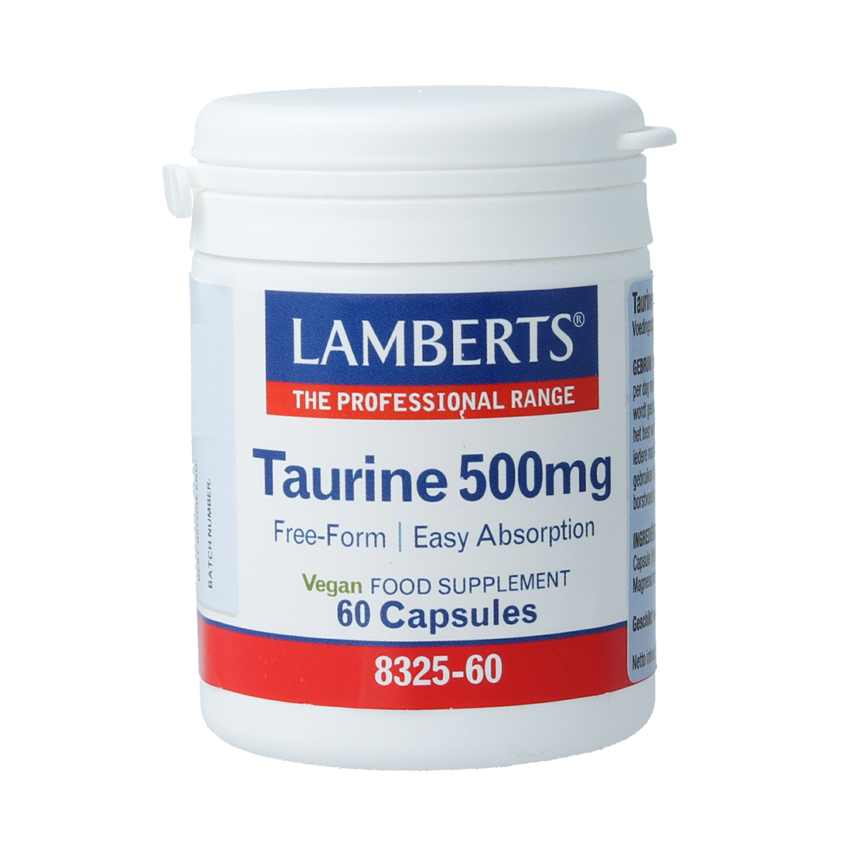 Lamberts Taurine 500 mg 60 vcaps