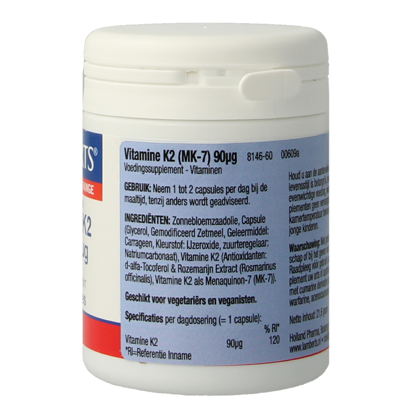 Lamberts Vitamine K2 90 mcg 60 capsules