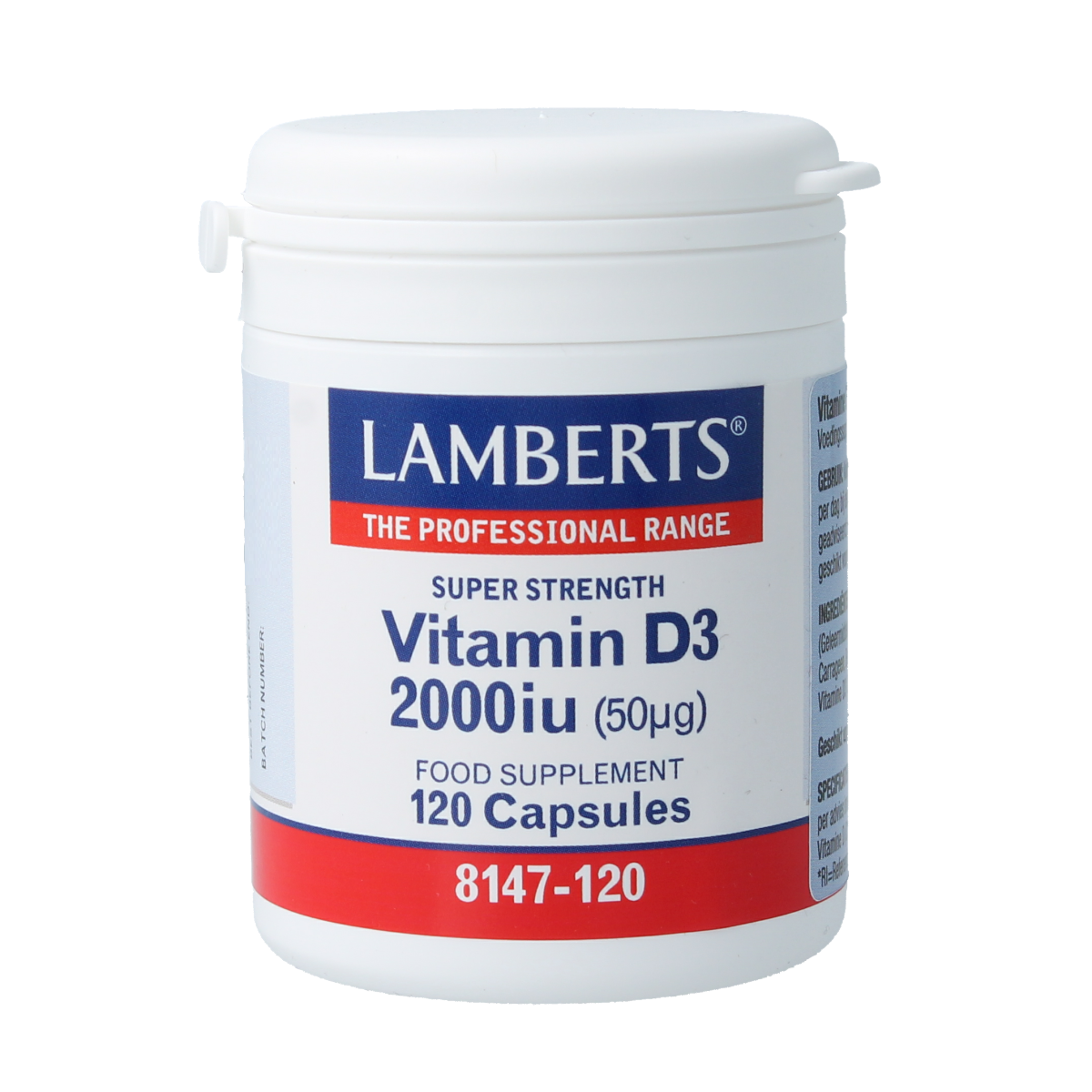 Lamberts Vitamine D3 50 mcg 120 capsules