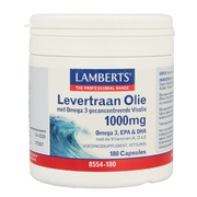 Lamberts Levertraanolie 1000 mg 180 capsules