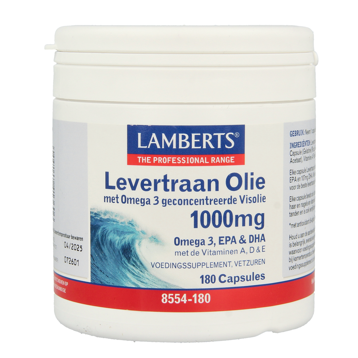 Lamberts Levertraanolie 1000 mg 180 capsules