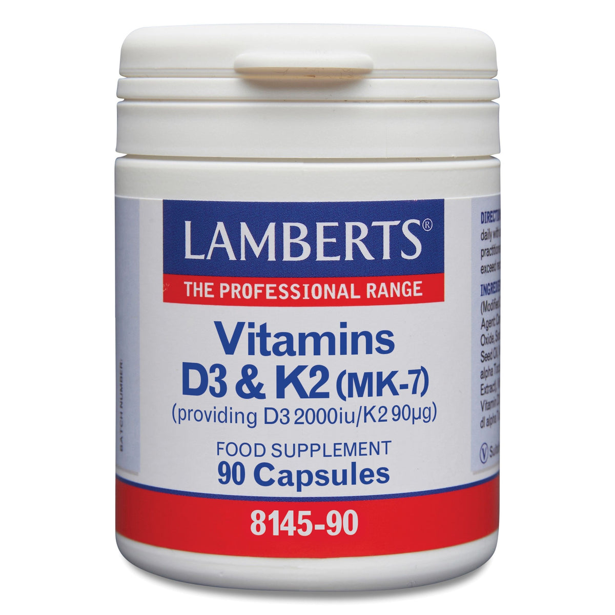 Lamberts Vitamine D3 50 mcg en K2 90 mcg 90 capsules