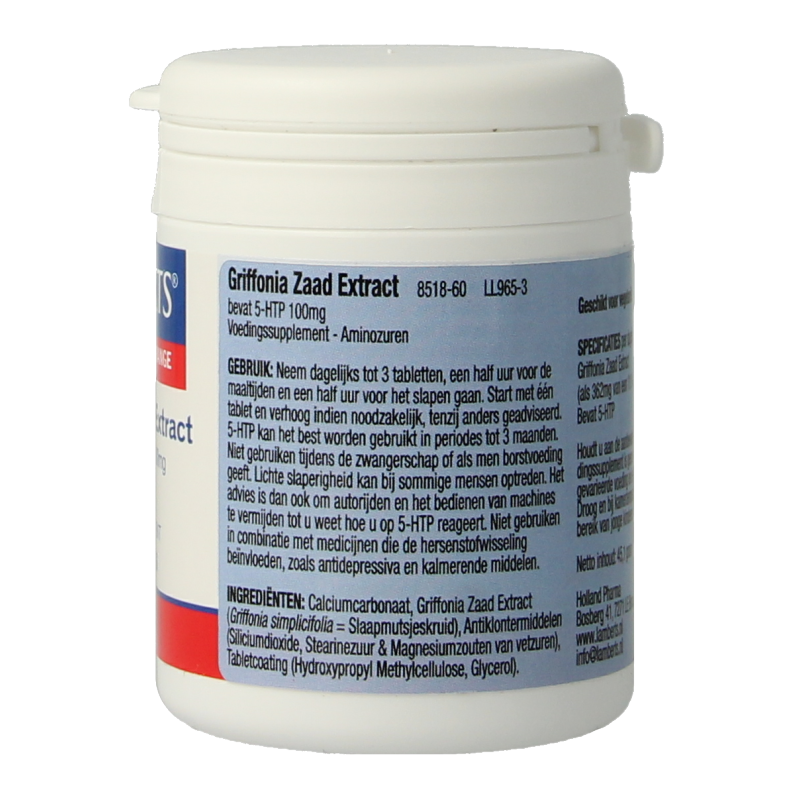 Lamberts Griffonia zaad extract 60 tabletten