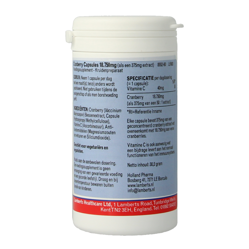 Lamberts Cranberry 60 capsules