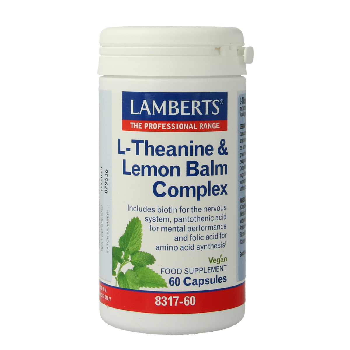 Lamberts L-Theanine & citroenmelisse complex 60 capsules