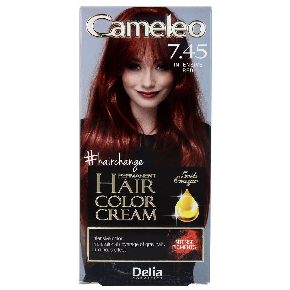 Cameleo crème Permanente Haarkleuring 7.45 Intensief Rood 1 st