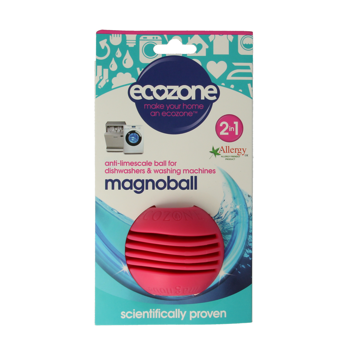Ecozone Magnoball wasmachine en vaatwasser ontkalker