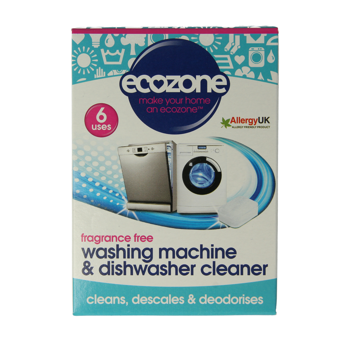 Ecozone Wasmachine en vaatwasser ontkalker 6 stuks