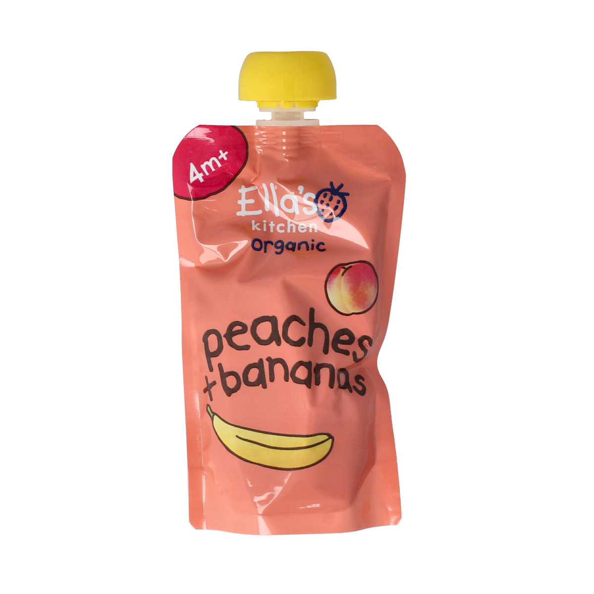 Ella's Kitchen Peaches & bananas 4 maand knijpzak 120 gram