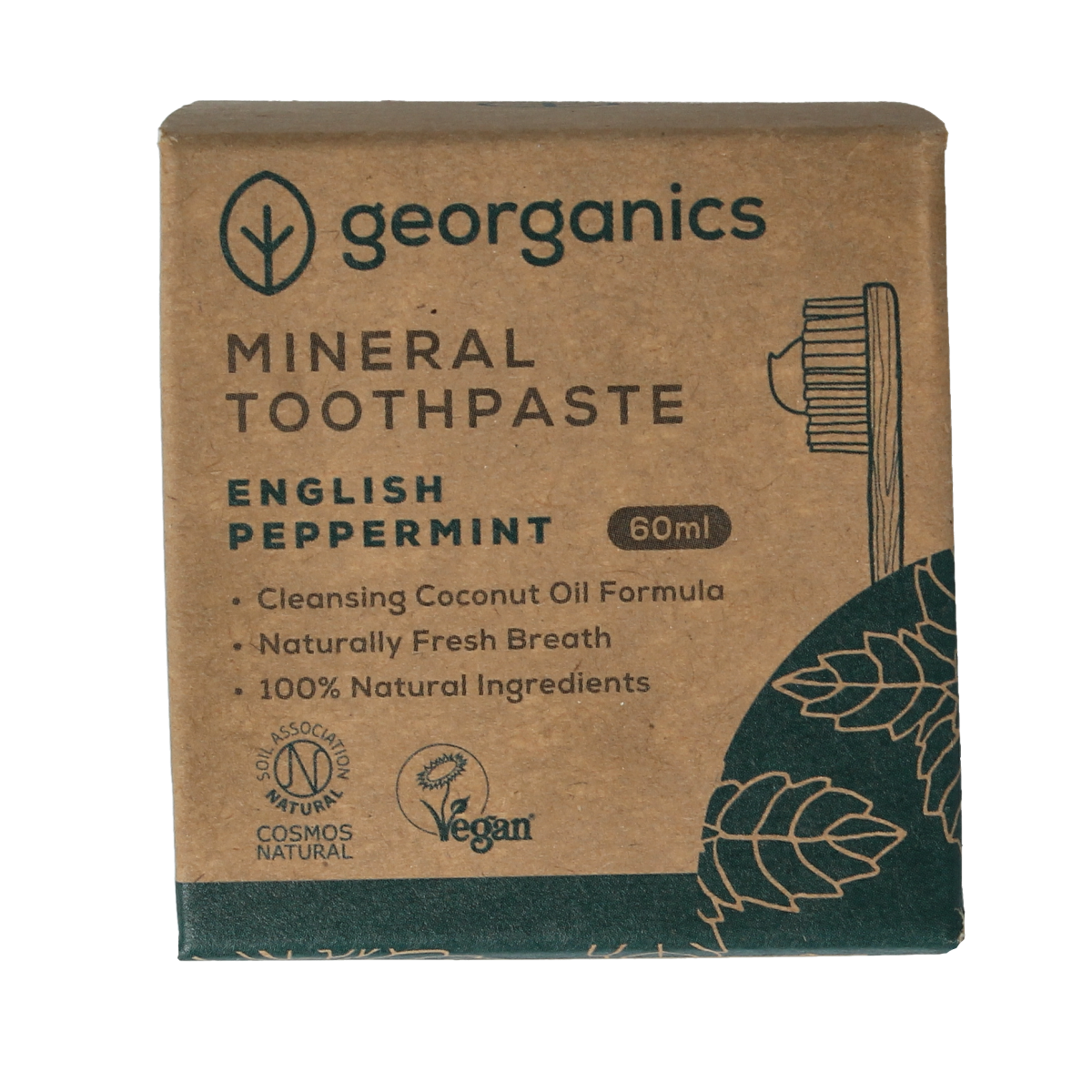Georganics Mineral-rich toothpaste english peppermint 60 ml