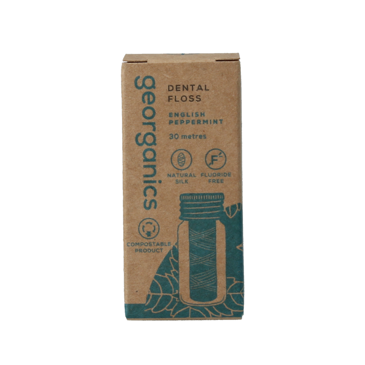 Georganics Dental floss english peppermint 30 meter