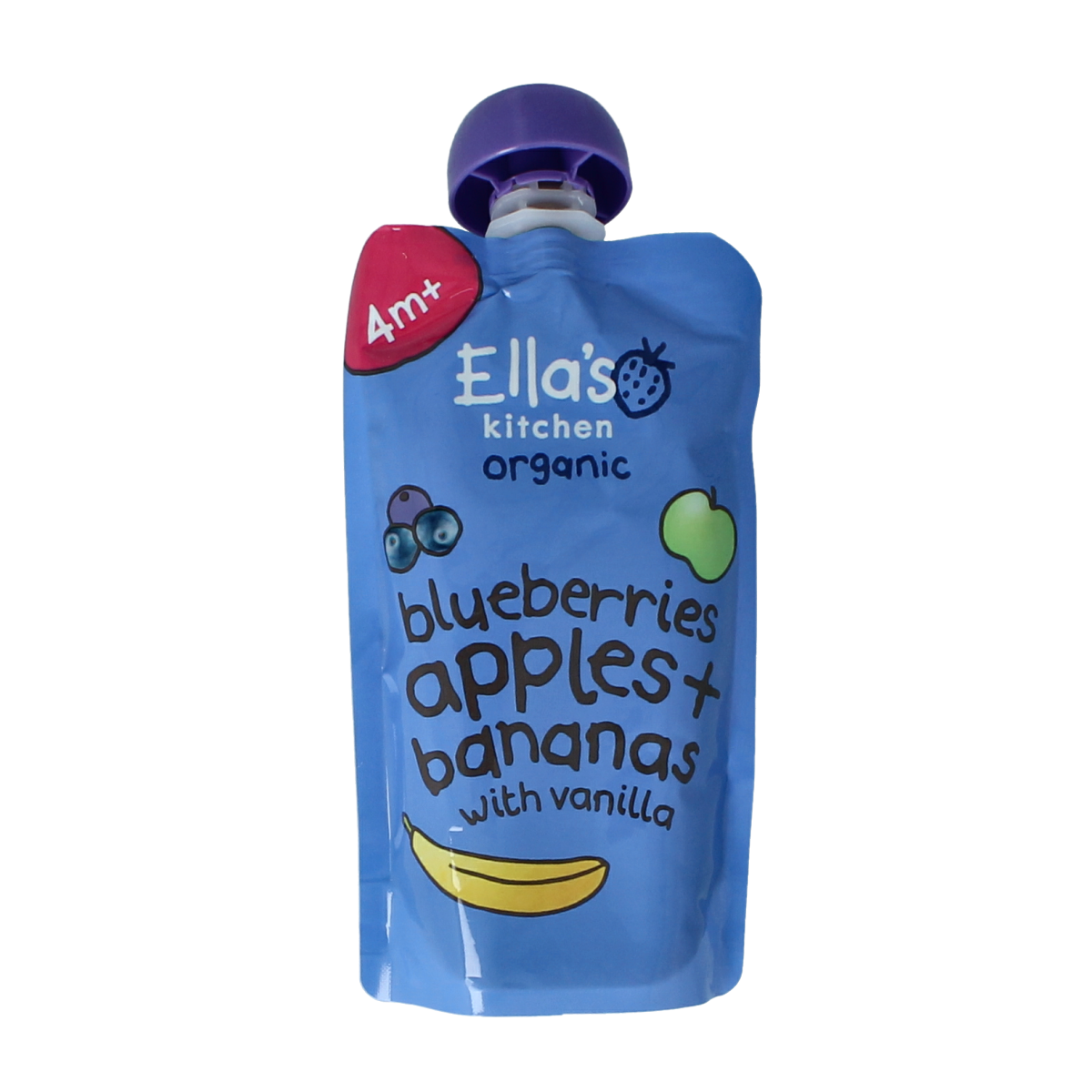 Ella's Kitchen Blueberries apples & bananas 4+ mnd biologisch 120 gram