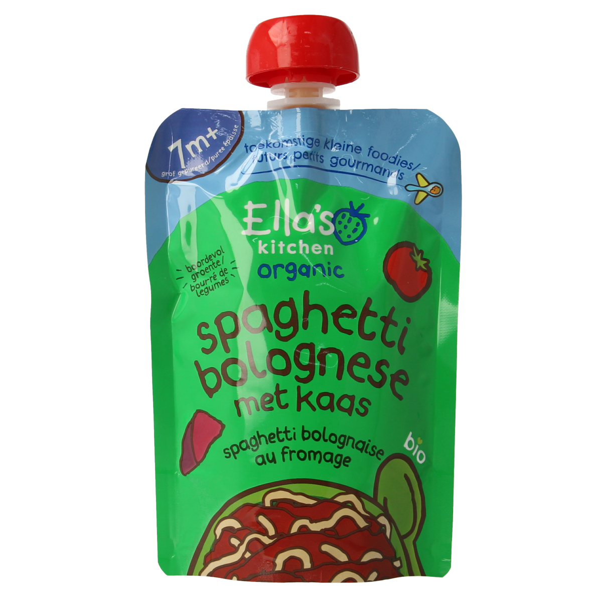 Ella's Kitchen Spaghetti bolognese met kaas 7+ maanden biologisch 130 gram