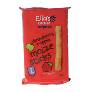 Ella's Kitchen Maize sticks aardbei/appel 7+ maanden bio 16 gram