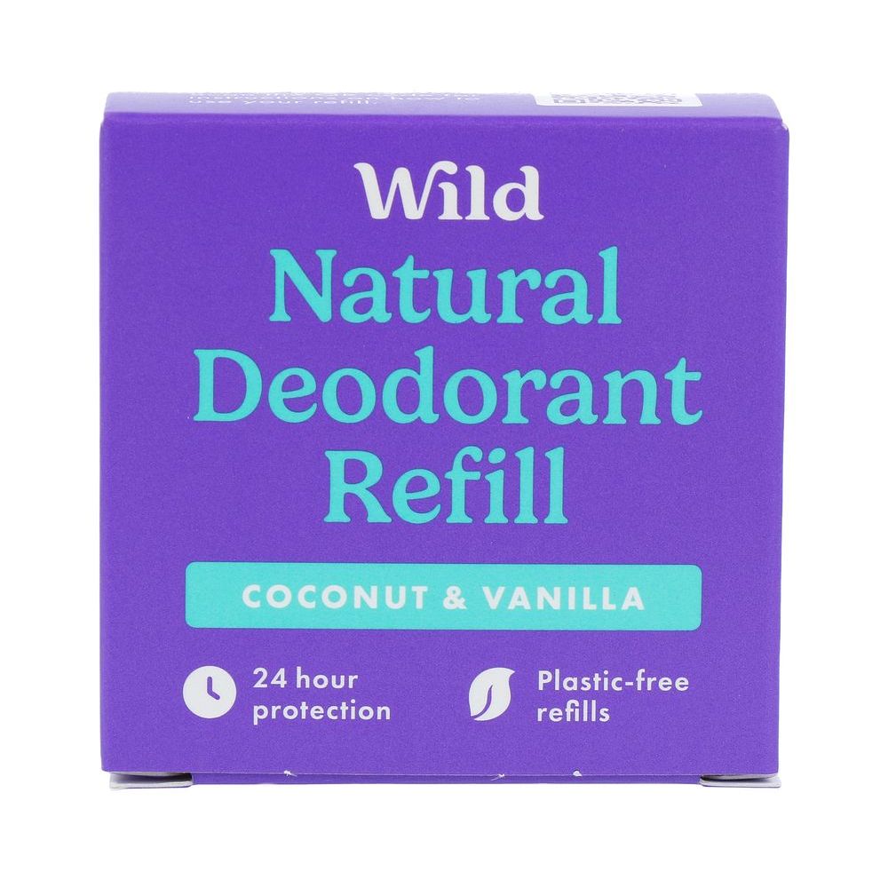 Wild Natural Deodorant Coconut & Vanilla Navulverpakking 40 gr
