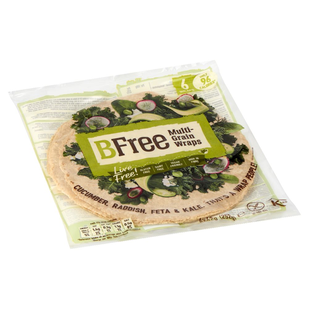 Bfree Multigranen wraps 6 stuks