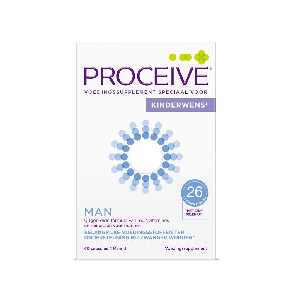 Proceive Kinderwens man 60 capsules