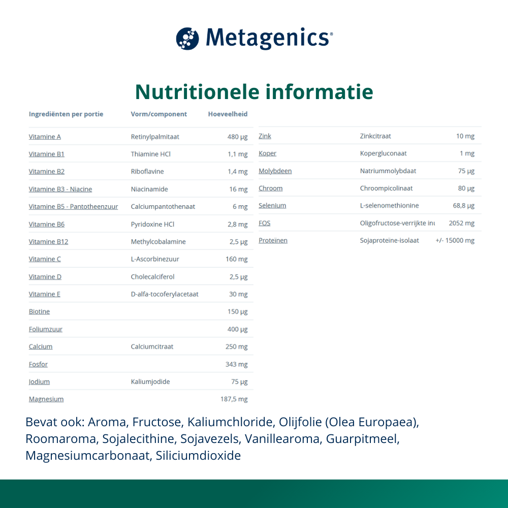 Metagenics Ultra meal vanille 630 gram