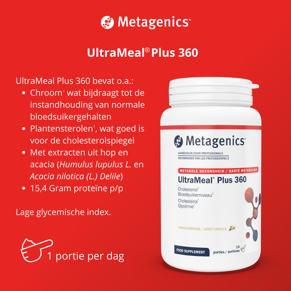 Metagenics Ultra meal plus 360 vanille 728 gram