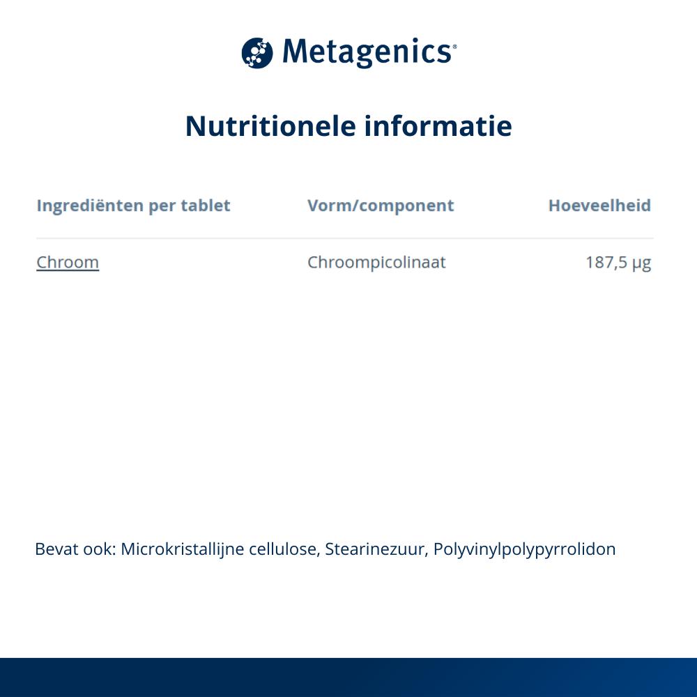 Metagenics Chromesin 90 tabletten