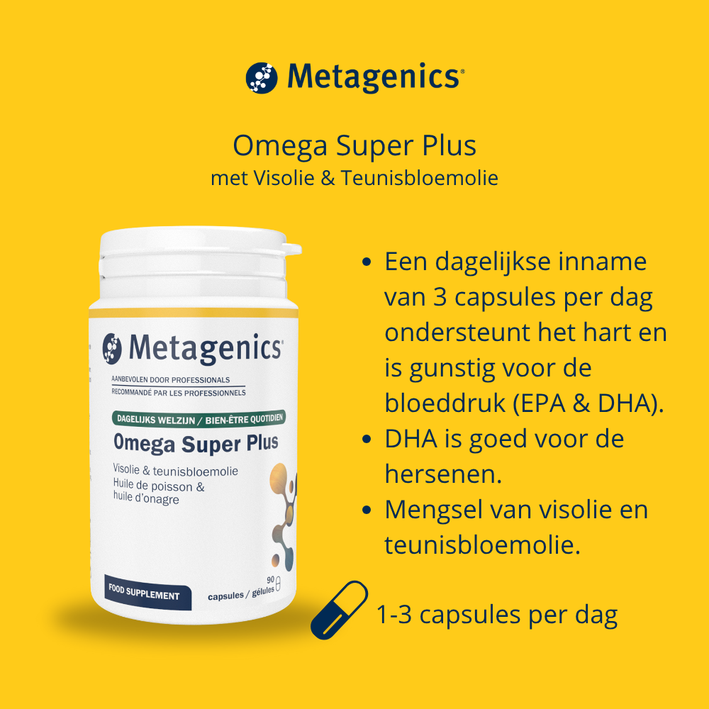 Metagenics Omega super plus 90 capsules (afbeelding 3)