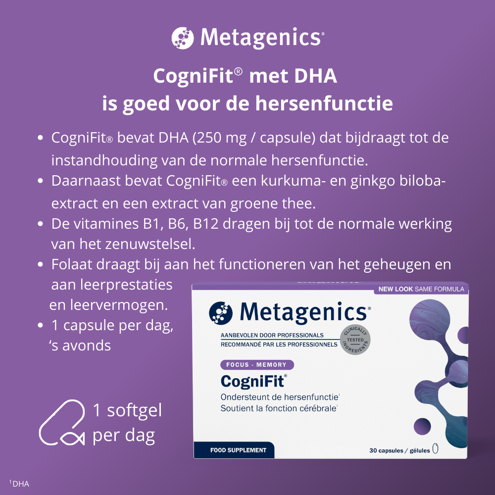 Metagenics Cognifit 30 capsules (afbeelding 3)