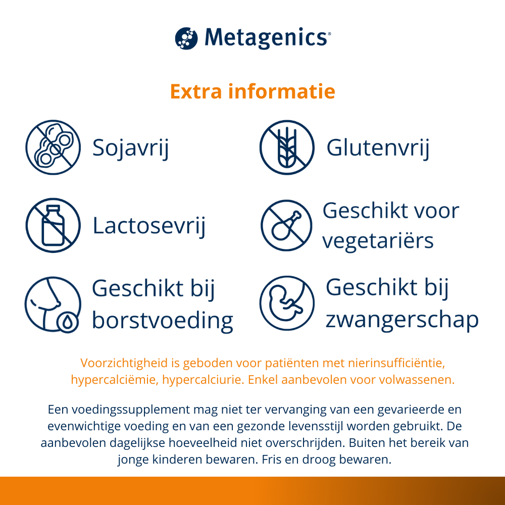 Metagenics Vitamine D 75 mcg 168 kauwtabletten