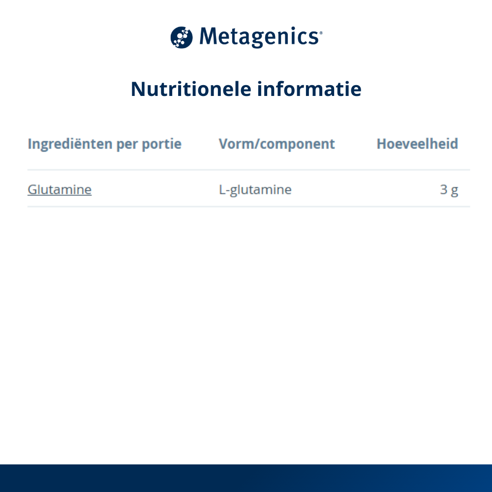 Metagenics L-Glutamine (afbeelding 5)