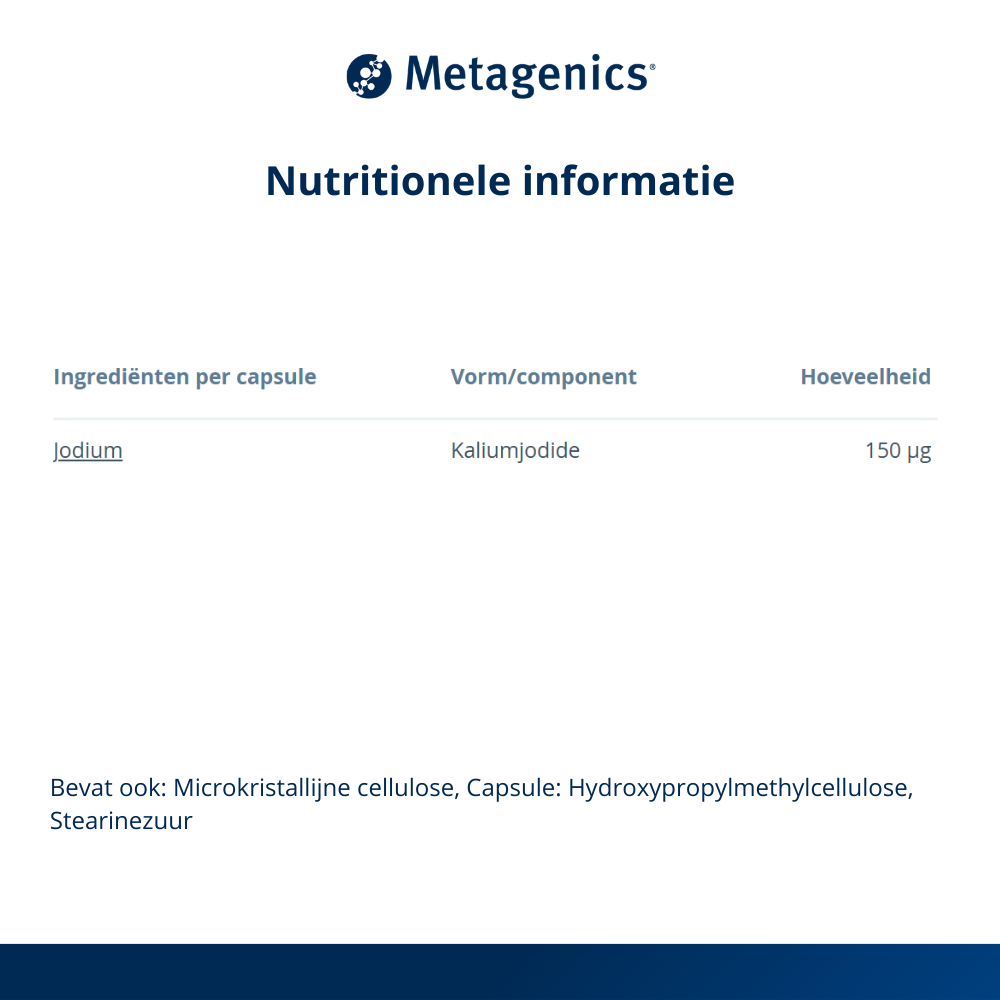Metagenics Jodium NF 120 capsules
