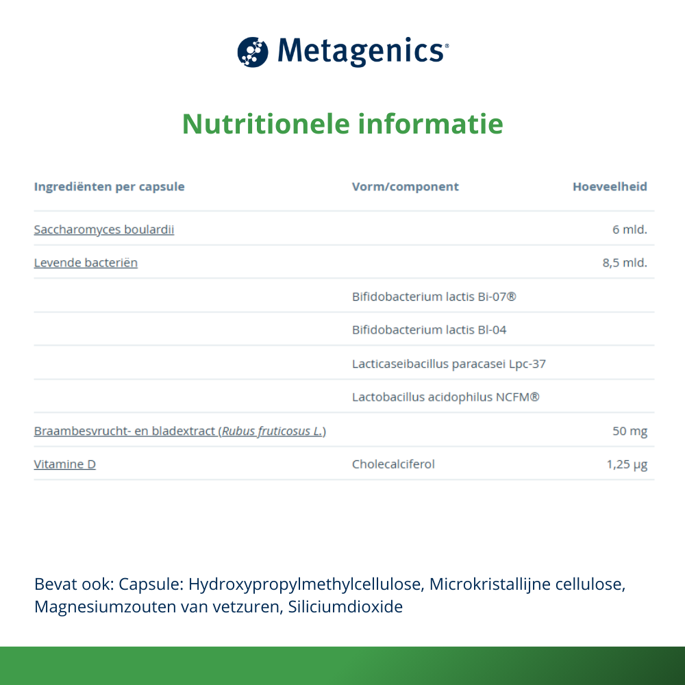 Metagenics Bactiol duo NF