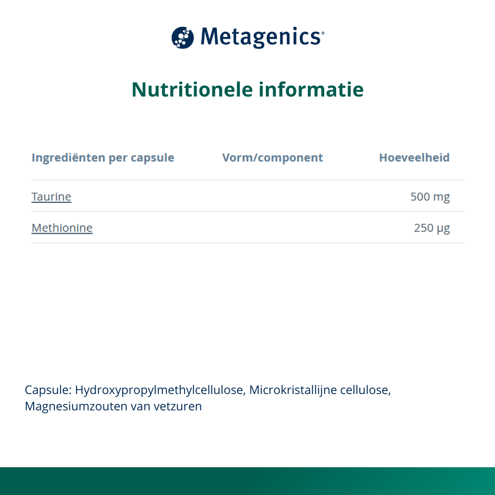 Metagenics Taurine 90 capsules