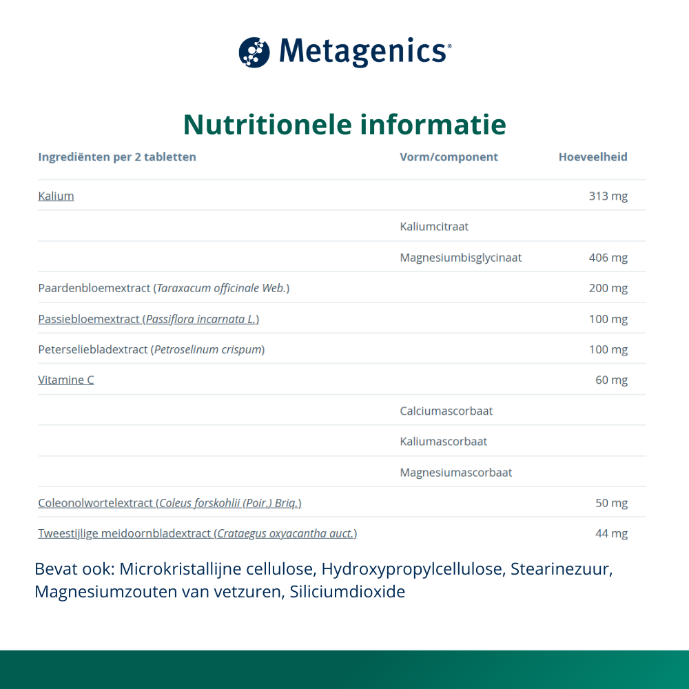 Metagenics Tensionorm nf 90 tabletten