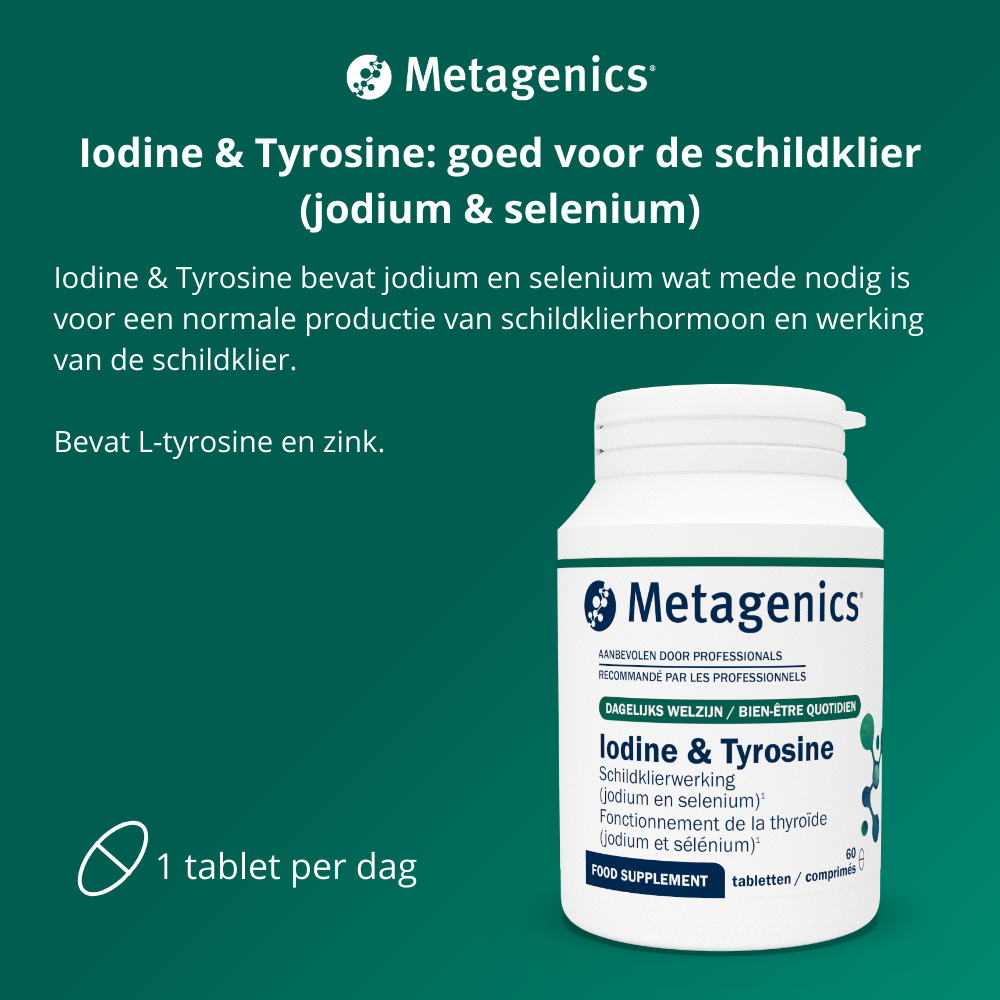 Metagenics Iodine & tyrosine 60 tabletten