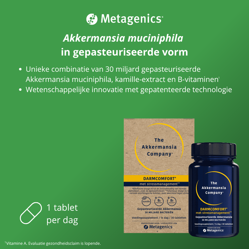 Metagenics Akkermansia darmcomfort NFD 30 tabletten