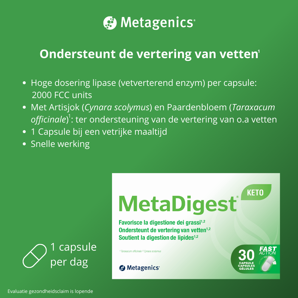 Metagenics Metadigest keto 30 capsules