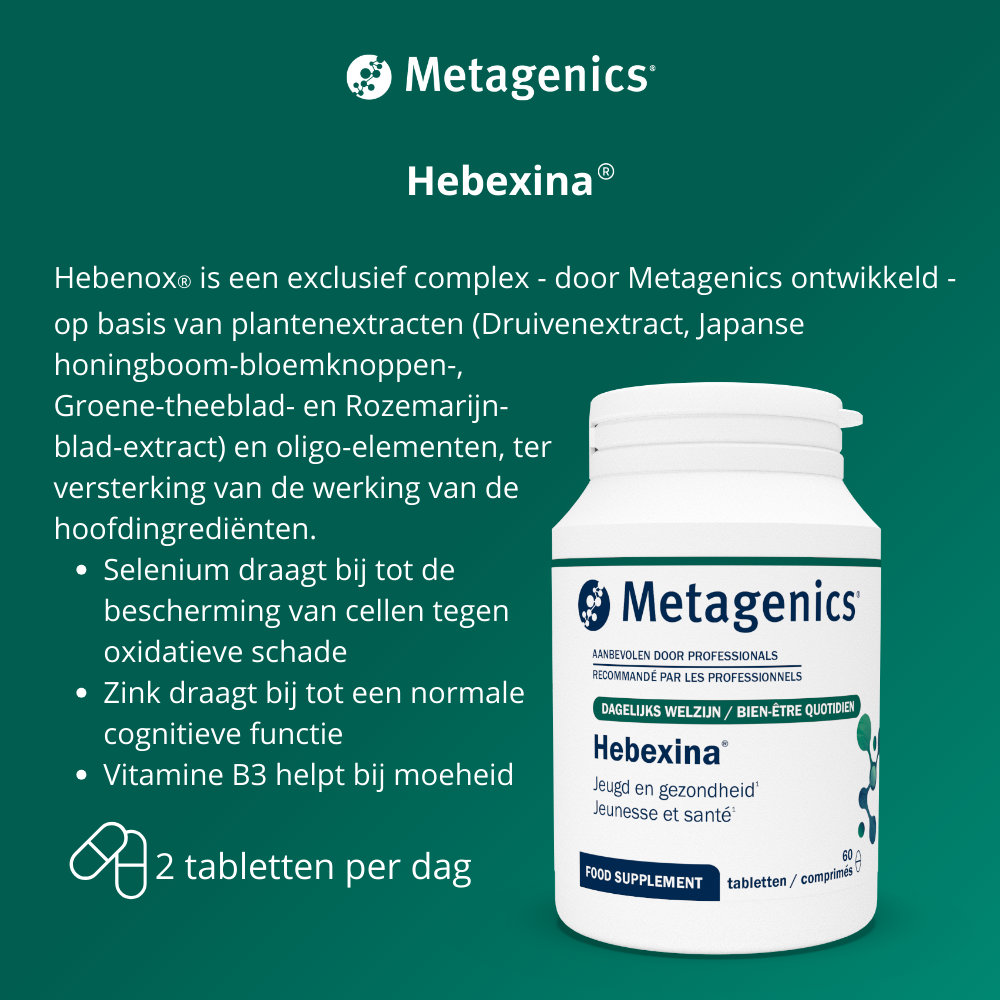 Metagenics Hebexina 60 capsules (afbeelding 3)