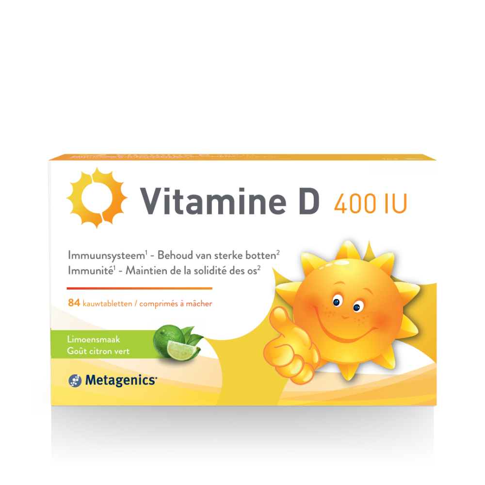 Metagenics Vitamine D 400IU 84 kauwtabletten