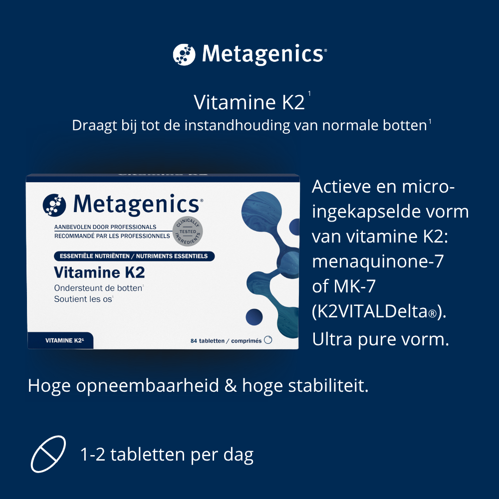 Metagenics Vitamine K2 84 tabletten