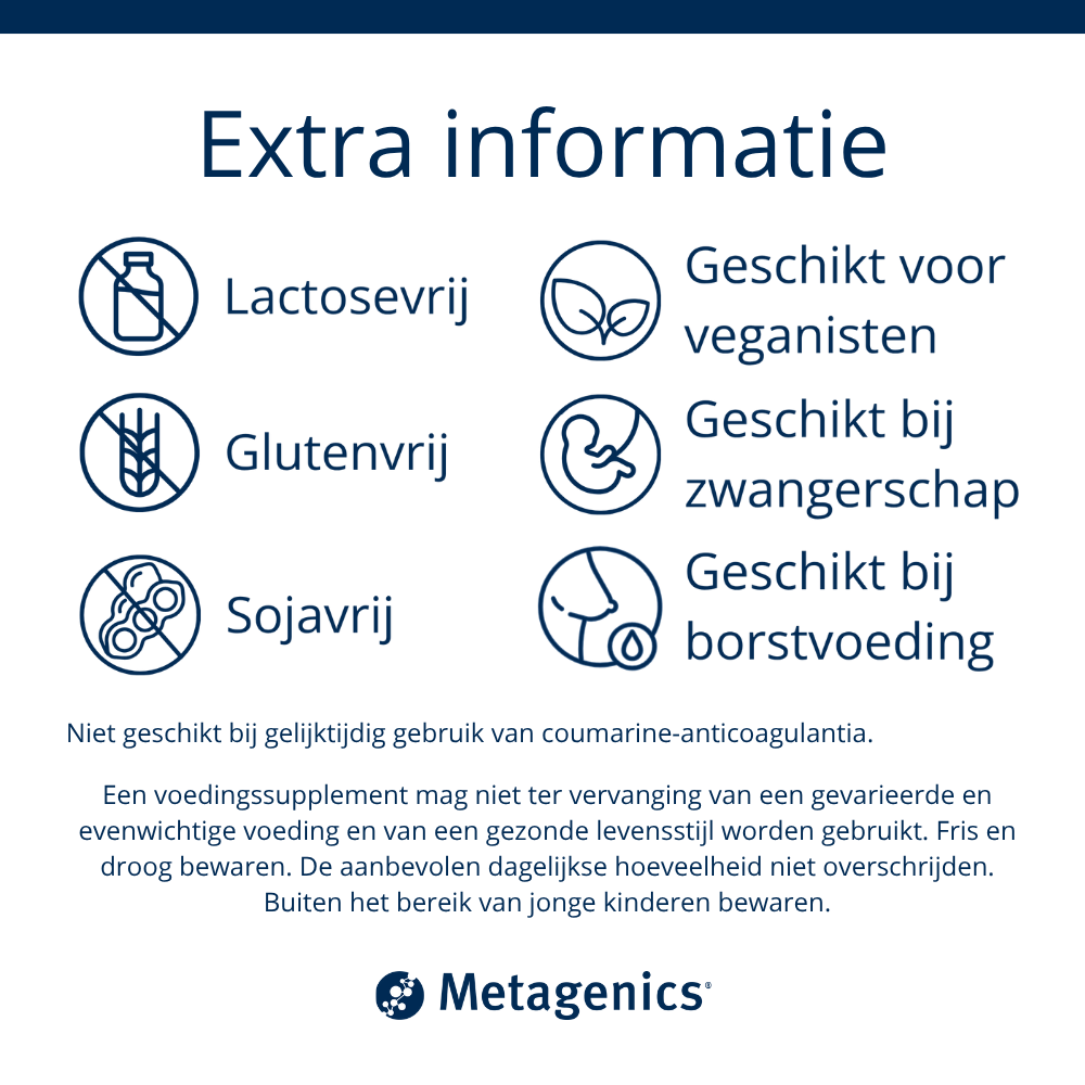 Metagenics Vitamine K2 84 tabletten