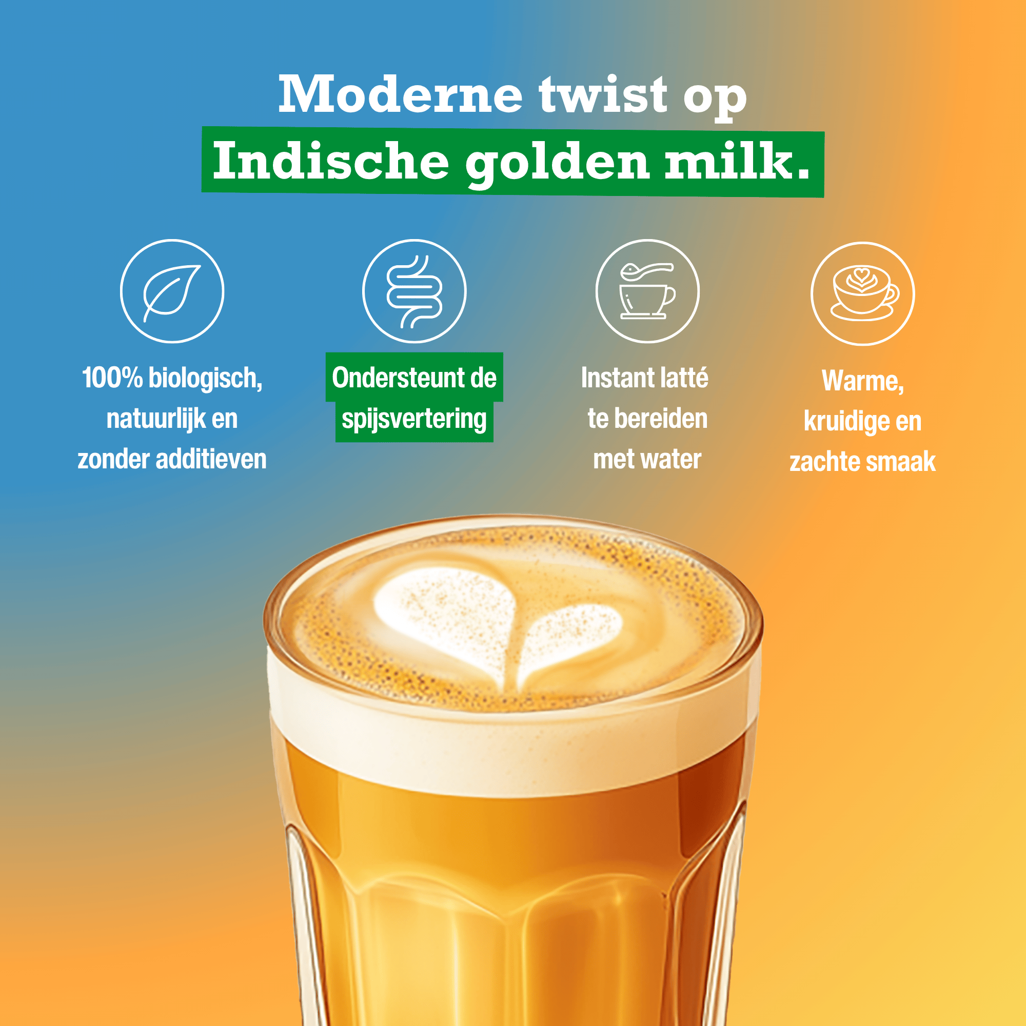 Purasana Biologische Curcuma Latte