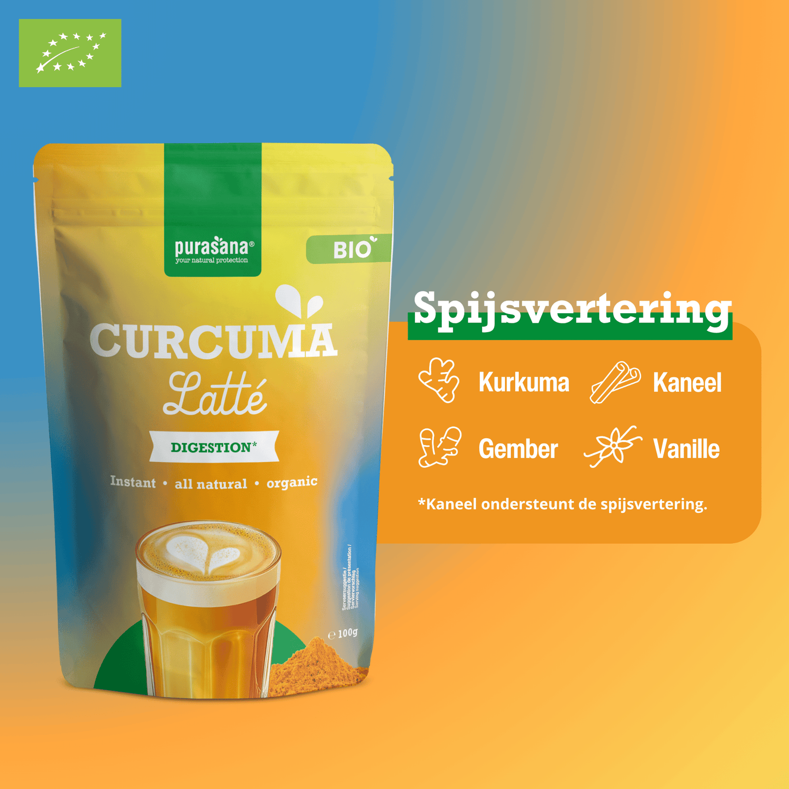 Purasana Biologische Curcuma Latte
