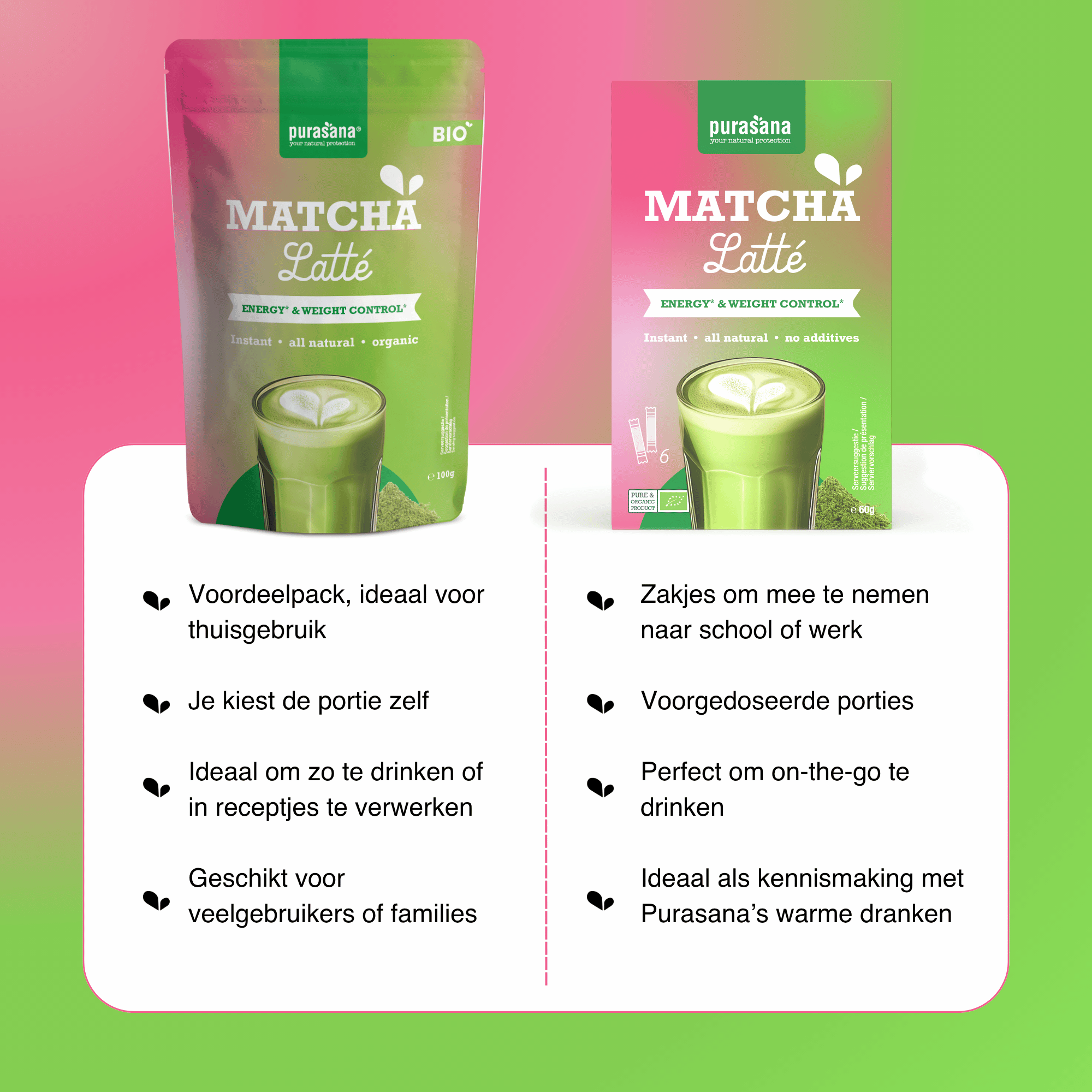 Purasana Biologische Matcha Latte