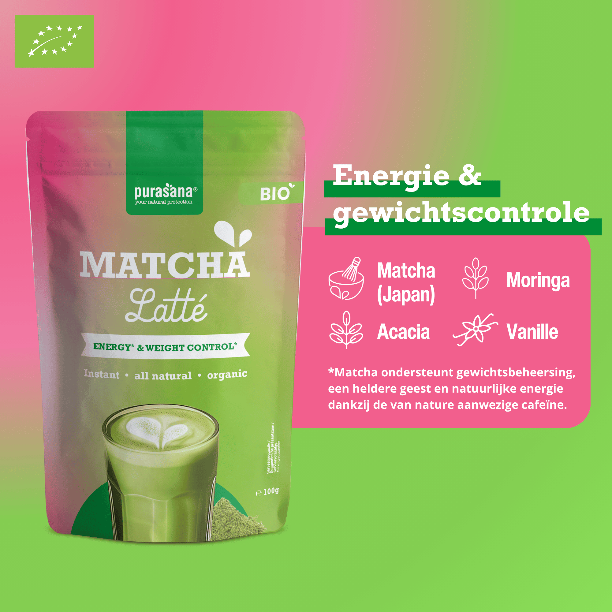 Purasana Biologische Matcha Latte