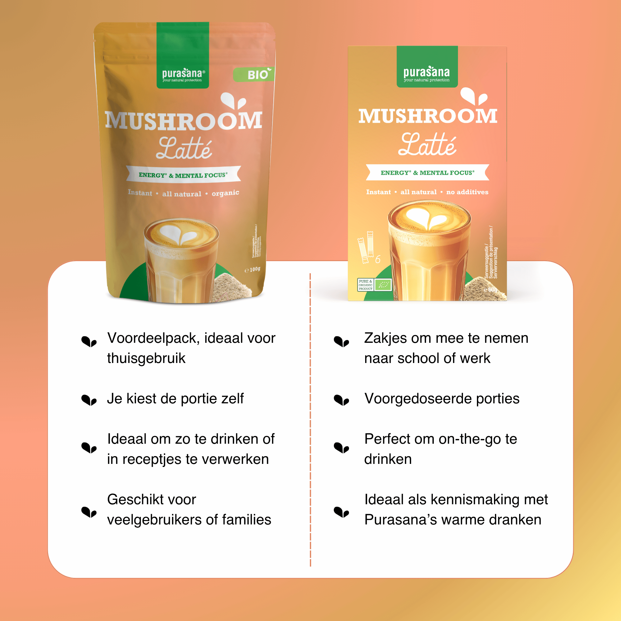 Purasana Biologische Mushroom Latte