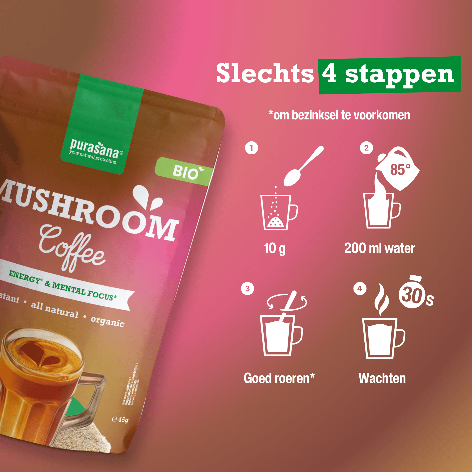 Purasana Biologische Mushroom Coffee