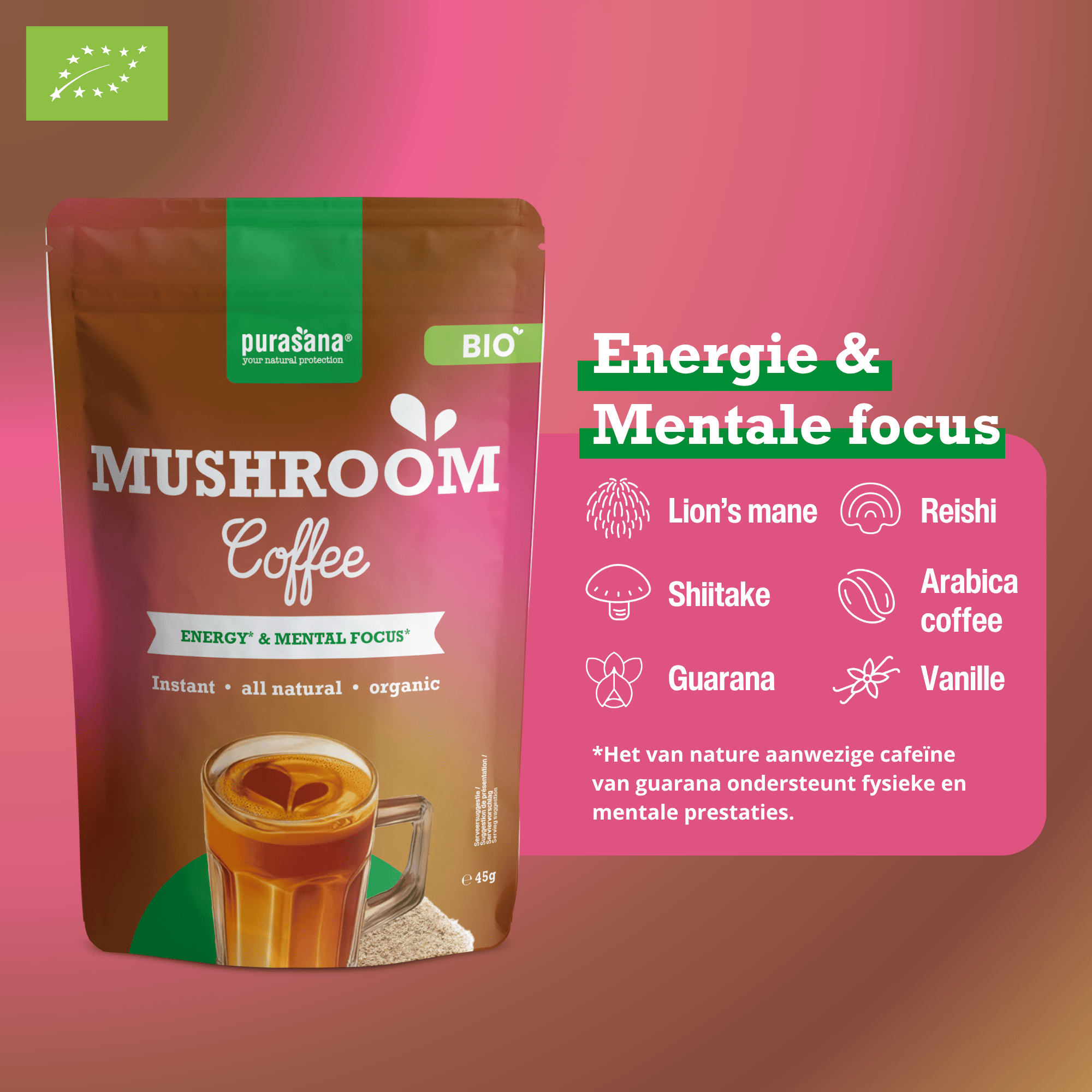 Purasana Biologische Mushroom Coffee