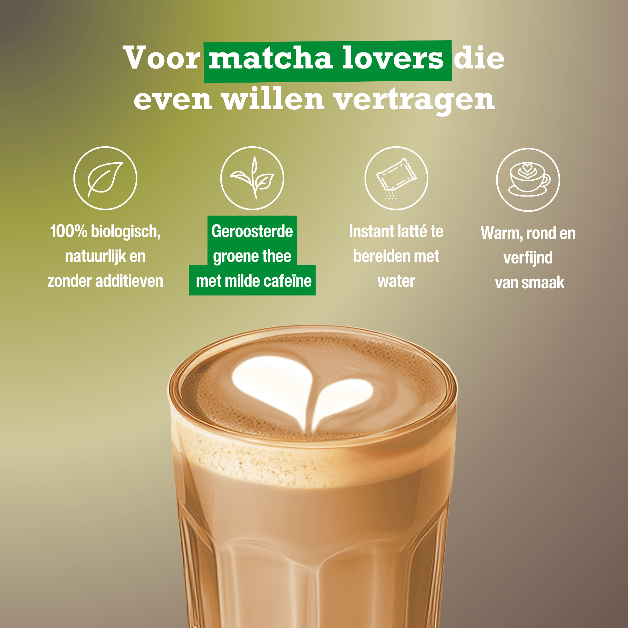Purasana Latte hojicha bio 60 gram