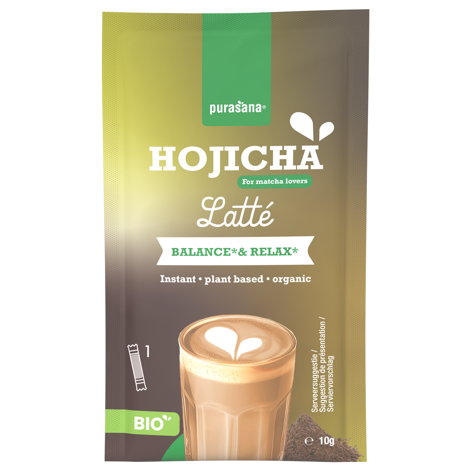 Purasana Latte hojicha bio 60 gram