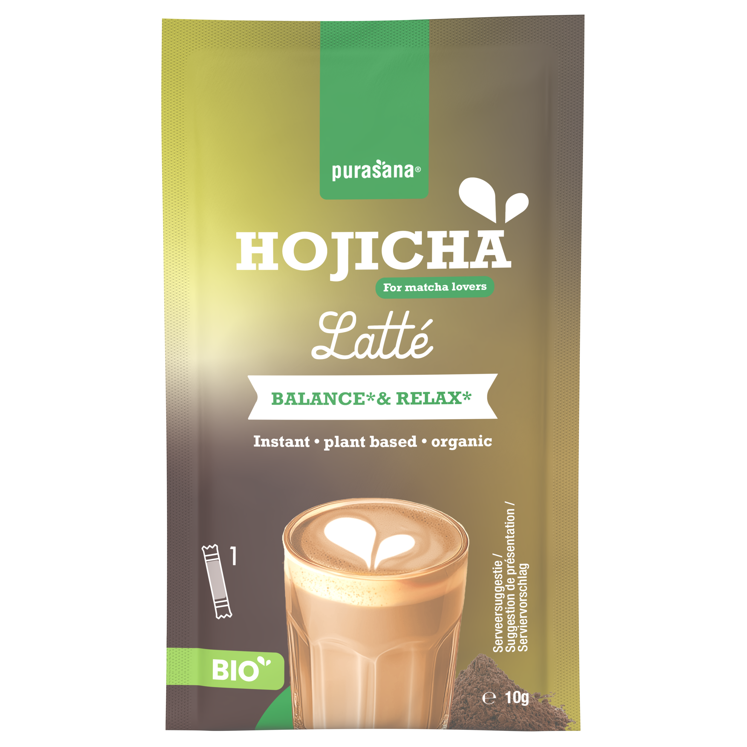 Purasana Latte hojicha bio 60 gram