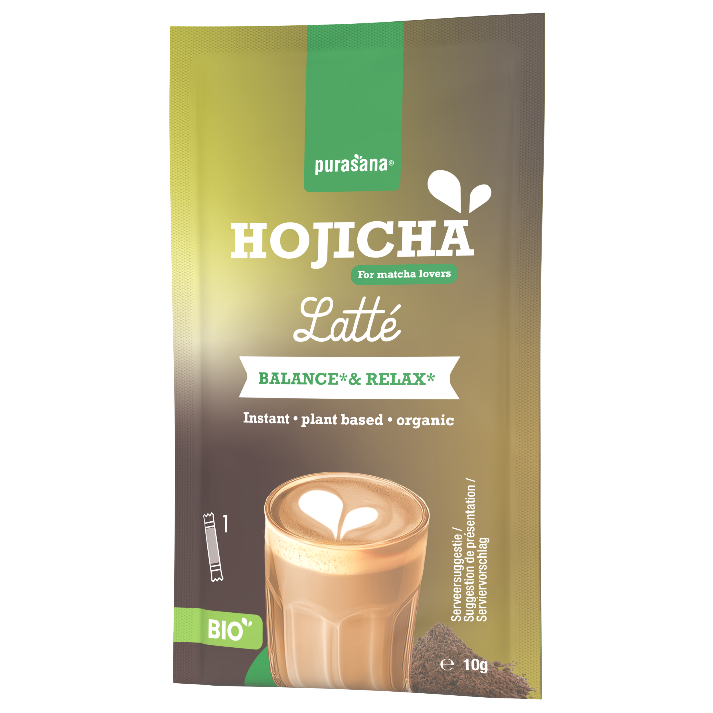Purasana Latte hojicha bio 60 gram